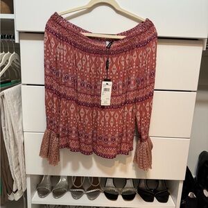 KAS New York off-shoulder blouse.
